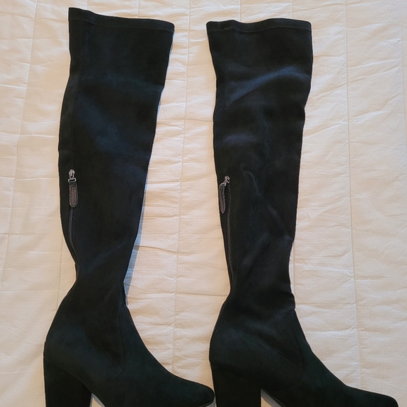 Black ultra saude thigh high boots - Picture 1 of 6